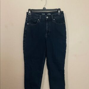 Old Navy High Rise Dark denim Jeans(o.g. Straight secret slim pockets) size 4